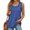 Blue, variant on TQWQT Tank Tops for Women 2024 Summer Sleeveless Tops Ribbed Trim Scoop Neck Summer Tops Slim Fit Flowy Curved Hem Shirts White L