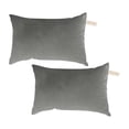 thumbnail image 3 of BESEW7 Machine Washable Tiny Pillowcases 2 Pack Microfiber Soft Travel Pillow Case for Camping Airplane Portable Waist Support Gray, 3 of 10