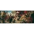 thumbnail image 3 of Hans Makart 18x9 Black Modern Framed Museum Art Print Titled - Venice Pays Homage to Caterina Cornaro (1872-1873), 3 of 5