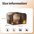 thumbnail image 5 of Balery Apocalyptic Skull Soldier Pattern Oven Cover Kitchen Bread Machine Protector, 4 Slice Toaster Cover for Home, Anti Dust Fingerprint Coaster Cover, 5 of 7