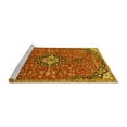 thumbnail image 2 of Ahgly Company Machine Washable Indoor Rectangle Medallion Yellow Traditional Area Rugs, 8' x 12', 2 of 4
