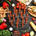 thumbnail image 2 of Stainless Steel Vertical Air Fryer Skewer Stand Easy Clean Kabob Holder for Home Kitchen Barbecue Cooking, 2 of 5