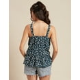 thumbnail image 3 of Moomaya Printed Sleeveless Tops For Women, Square Neck Strap Shoulder Summer Tank Tops, 3 of 9