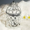 thumbnail image 4 of Metal Hollow Moroccan Lantern Candle Holder Tea Light Candle Cradle Home Room Decor(Gold), 4 of 8