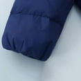 thumbnail image 6 of Fesfesfes Unisex Kids Medium Long Down Jacket Hooded Coat Thick Insulated Outerwear for Cold Weather Casual Childrens Padded Parka Winter Warm Outwear(Navy#3,5-6 Years), 6 of 8