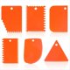 thumbnail image 1 of 6 Piezas de Raspador de Arcilla de Plástico, Herramientas Alfarería,Juego Raspador de Arcilla de Plástico,Cuchillo Escultura de Arcilla Suave Tallada, Raspadores de Arcilla,Naranja, 1 of 5