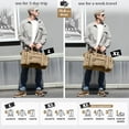 thumbnail image 6 of Gonex 50L Canvas Duffel Bags 24" Expandable Travel Overnight Weekender Bag for Men Women, 6 of 8