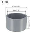 thumbnail image 2 of Tapón de tubería de 40mm, tapas de extremo deslizantes DWV (Drenaje, Desechos, Ventilación) Gris 4Pcs, 2 of 2
