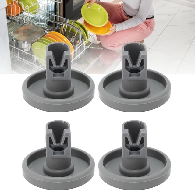 Dishwasher Wheel Kit, Flexible PP Impact Resistant Withstand Heavy Load Dishwasher Wheels Environmental Protecting for Kitchen