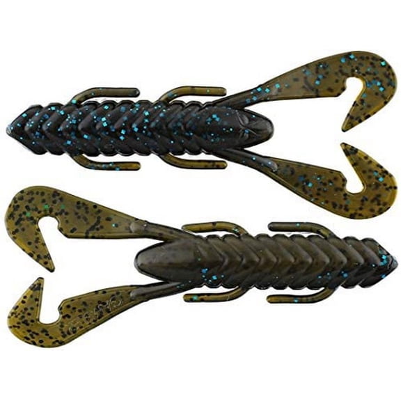 GAMBLER UC231 Burner Craw Green Pumpkin Size 4" 7 Count Fishing Lure