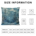 thumbnail image 5 of Fenyluxe Winter Snowflake Pillow Cover for Couch Sofa Bed,Christmas Trees Outdoor Camping Trees Silhouette Pillow Case Cushion Cover New Year Theme White, 5 of 5