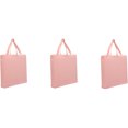 thumbnail image 3 of Premium Canvas Tote Bags | Pack of 3 | Several Color Options | Heavy Duty 100% Cotton With Handles Holds up to 40lbs | Eco Friendly | Large Size 14.5x17x3" - Coral, 3 of 10