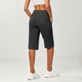 thumbnail image 6 of Gunia Casual Capri Pants For Women High Waisted 14" Knee Length With Pockets Athletic Casual Shorts Summer Capris Pants, 6 of 6