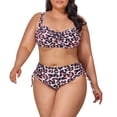 thumbnail image 2 of WILLBEST Trajes de Baño Para Mujer, Conjunto de Bikini de Estilo Sexy de Talla Grande Para Mujer, Traje de Baño Colorido Con Efecto Tie-Dye Ajustable, Traje de Baño de 2 Piezas de Cintura Alta, 2 of 7