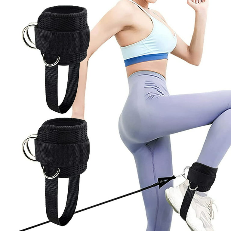 Gym Weight Lifting D Ankle Straps Cable Attachment FitnESS