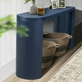 thumbnail image 4 of Kadyn Console Table, Entryway Table, Side Table, Display Table,60" Thick Top Entryway Table with Curved Legs for Sofas, Entryway (Navy Blue), 4 of 8