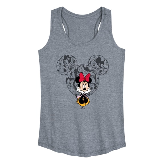 Disney - Minnie Ear Pattern Women's Graphic Racerback Tank