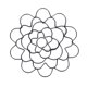 thumbnail image 3 of Set organizador de cuadrículas florales | Portaobjetos de arreglos florales de acero inoxidable 4", 5", 6" | Ranas florales reutilizables para jarrón | Twists duraderos, resistentes al óxido y, 3 of 3