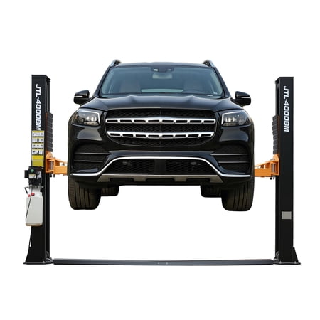 Jocisland 10000lbs 2 Post Car Lift, Heavy Duty Hydraulic Auto Vehicle Truck Lift with 2+3 Adjustable Arm Design, Safety Lock and Rubber Door Protectors, for Garage and Workshop, 220V