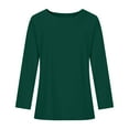 thumbnail image 5 of BVOFAR Women's Oversized Casual Shirts 2025 Round Neck Long Sleeve Baggy Tees Solid Color Cozy Tunic Tops, 5 of 6