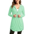 thumbnail image 4 of Shihyeh Women's UPF 50+ Swim Cover Up Sun Protection Hoodie Long Jacket SPF Lightweight Beach Cover Ups for Women, 4 of 7