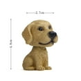 thumbnail image 3 of Adornos de resina para coche, accesorios interiores, asintiendo con la cabeza, perro de cabeza grande, adorable cachorro, postura sentada, sacude la cabeza, decoraciones para perros, 3 of 4