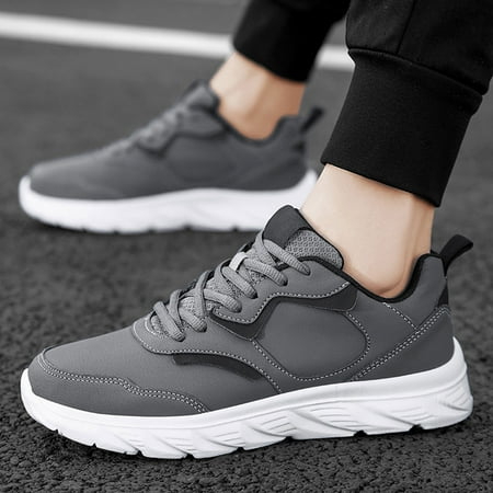 

Quealent Sneakers For Men Mens Fashion Sneaker Stylish Running Shoes for Casual Sports Athletic Walking Shoe Gray 11