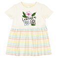 thumbnail image 3 of Inktastic Louisiana Girl Magnolia Flowers and Leaves Girls Baby Dress, 3 of 5