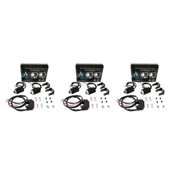 Kenally Faro de coche a prueba de agua LED brillante potente foco de conducción Mini lámpara de luz camiones accesorios universales 2 luces/1 Type1 NO1