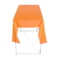 thumbnail image 2 of Nappe en Plastique Jetable PEVA Résistante à l'Huile et Imperméable pour Fête d'Anniversaire Orange, 2 of 8