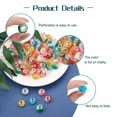 thumbnail image 3 of GKNET 100pcs Assorted European Beads Colorful Glass/Resin Large Hole Spacer Bead-Mixed #44 (14x8.5mm), 3 of 6