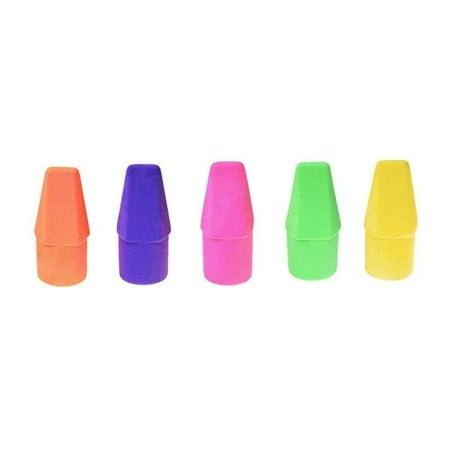 J R Moon Pencil Jrm826 5 Cap Eraser 44 Bright Colors 144 Per