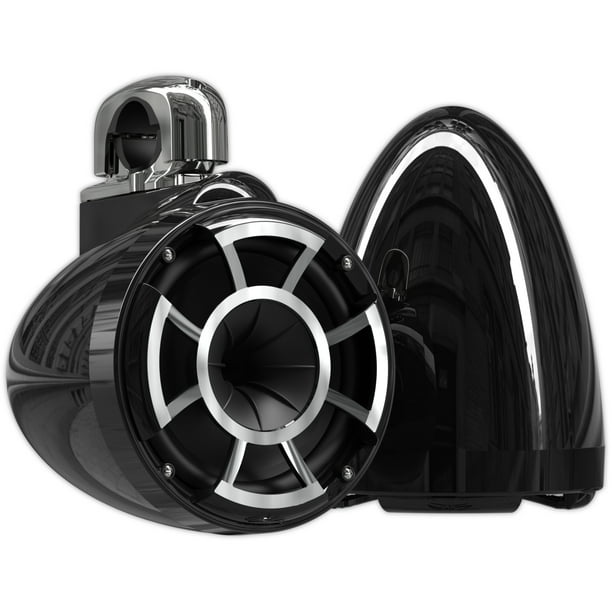Bocinas de Torre Marinas Wet Sounds REV 8 B-FC SS V2 400 Watts 8 Pulgadas 4 Ohms Color Negro Wet Sounds REV8BFCSSV2
