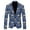 J-Blue, variant on 2025 Men's Blazers & Suit Jackets Men's 3D Sequin Suit Linen Jacket for Men Printed Pocket Lapel Button Dress Suit for Men Up Suit Style