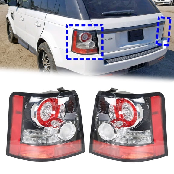 Pair of Rear Tail Light Lamp Housing Assembly Fit for Land Rover Range Rover Sport 2005-2013