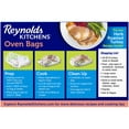 thumbnail image 2 of Bolsa de almacenamiento de alimentos Reynolds, tamaño pavo, para horno, 2 unidades, 2 of 6
