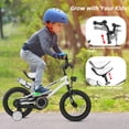 thumbnail image 6 of KORIMEFA Kids Bike, 14 Inch Boys Bike with Training Wheels, Water Bottle Holder, Children Bicycle for Boys Girls Toddler Ages 3-9 Years, Durable Construction, White, 6 of 16