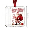 thumbnail image 3 of Christmas Cash Gift Ornament, Acrylic Money Holder Hanging Decor, Unique Christmas Decoration for Christmas Tree, Fireplace(1Pcs,Santa Cane Scene), 3 of 7