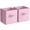 Pastel Pink, variant on Sorbus 11" Foldable Fabric Storage Cube Bin, Chocolate (2 pack)