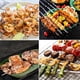 thumbnail image 4 of Brochetas Kabob, brochetas largas de acero inoxidable de 37,5 cm, brochetas para Kebab, brochetas de carne para fogata o bandeja para parrilla (juego de 10) oso de fresa  Hogar, 4 of 5