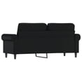 thumbnail image 3 of vidaXL 2-Seater Sofa Black 140 cm Faux Leather, 3 of 5