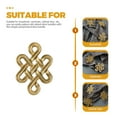 thumbnail image 3 of Cabinet Handle Copper Chinese Knot Shape Pull Handle Single Hole Furniture Handle, 3 of 8