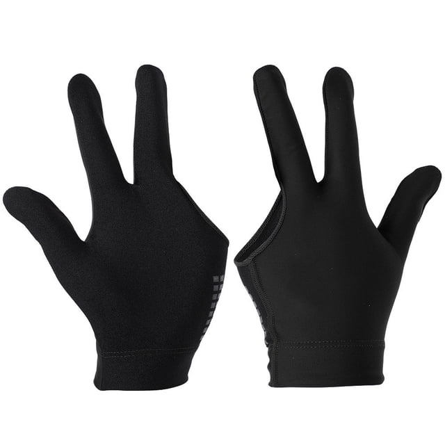 Gants de Queue de Billard Unisexes Snooker, Gants de Piscine à Trois Doigts Ouverts à Gauche