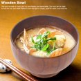 thumbnail image 1 of Handmade Wooden Bowl for Salad, Soup, Rice Lightweight & Strong Non Scratch Rim Wood Color, Perfect for Home and Outdoor Use, 1 of 7