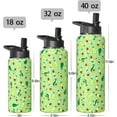 thumbnail image 5 of Avocado Gifts 32oz Sport Water Bottle with Flip Straw & Spout Lid, Sage Green Stainless Steel Insulated Gym Water Bottle, Fruit Lover Gifts for Women Men (1 PC), 5 of 6