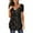 Dark Gray, variant on Patlollav Womens Tops Short Sleeve Open Button Loose Fit Pleated Tunic Shirt Blouses