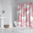 thumbnail image 2 of White Dogs and Pioneer Flower Shower Curtain 84"x72" ,Bathroom Decorative Shower Curtains Set with 12 Hooks,Modern Waterproof Washable Shower Curtain, 2 of 6