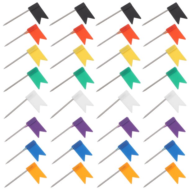 Luxshiny 400Ud Chinchetas Decorativas Con Puntas Finas Para Mapas Con Cabezas Multicolor Para Oficina Y Aula