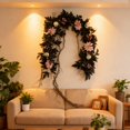 thumbnail image 5 of Thanksgiving Autumn Maple Leaf Wreath Vine Fall Home for Holiday Party, 5 of 5