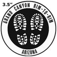 thumbnail image 2 of Grand Canyon Rim-to-Rim, Arizona Hiking Boots Decorative Car Truck Decal Window Sticker Vinyl Die-Cut Wildlife Travel Adventure Vacation Tourist Souvenir, 2 of 2